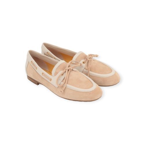 Truman’s 4355 mocassin voor dames in beige suède.