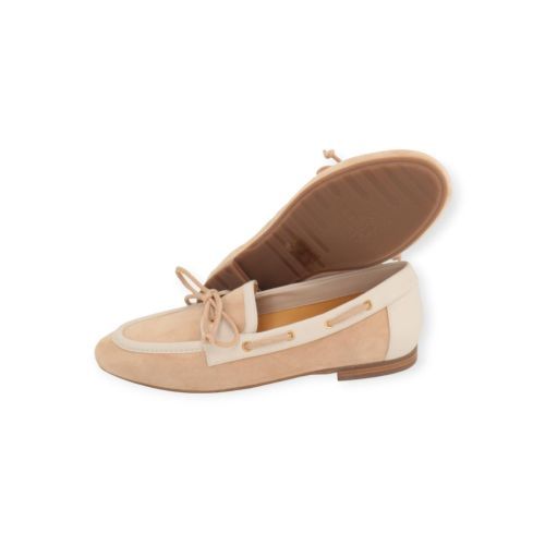Truman’s 4355 mocassin voor dames in beige suède.