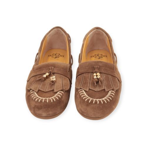 Truman’s 4357 mocassin voor dames in cognac suède. 