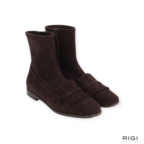 Truman’s 4403 enkellaars in bruin leer met stretchleer voor dames. Truman’s 4403 enkellaars in bruin leer met stretchleer voor dames.