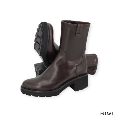 Truman’s 4453 enkellaars in bruin leer voor dames. 
