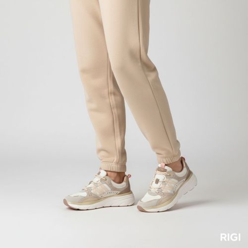 Twinset sneaker beige suede dames.