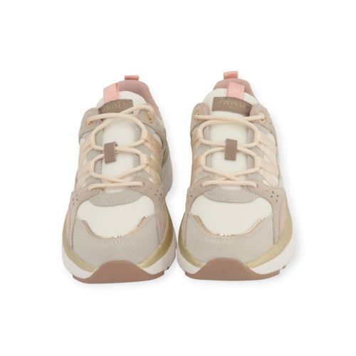 Twinset sneaker beige suede dames.