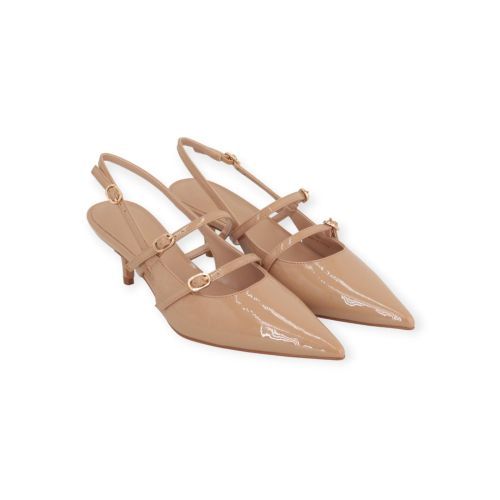 Twinset pump, slingback voor dames in beige-sand.