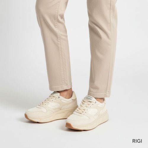 Twinset sneaker Fessura in off wit voor dames. 