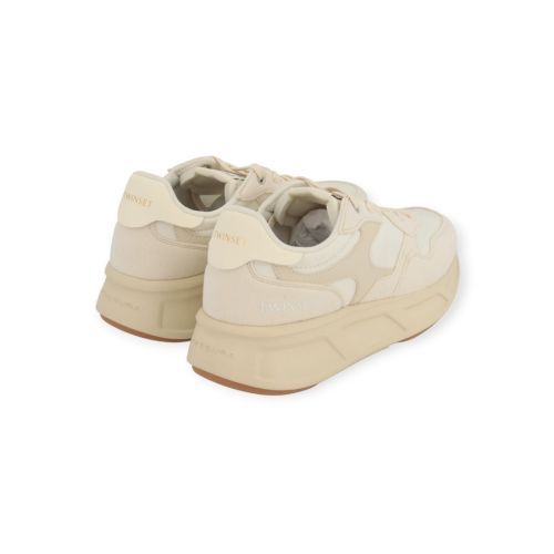 Twinset sneaker Fessura in off wit voor dames. 