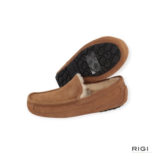 Ugg Ascot heren pantoffel in cognac suede. Ugg Ascot heren pantoffel in cognac suede.