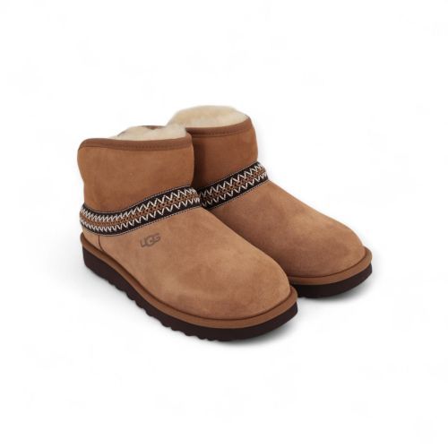 UGG Enkellaars - Boots Cognac dames (Classic Mini Crescent 1158262 - Classic Mini Crescent 1158262) - Rigi