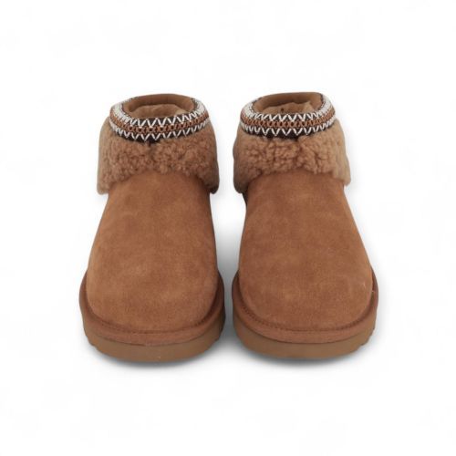 UGG Enkellaars - Boots Cognac dames (Classic Ultra Mini Maxi Curly 1158263 - Classic Ultra Mini Maxi Curly ) - Rigi