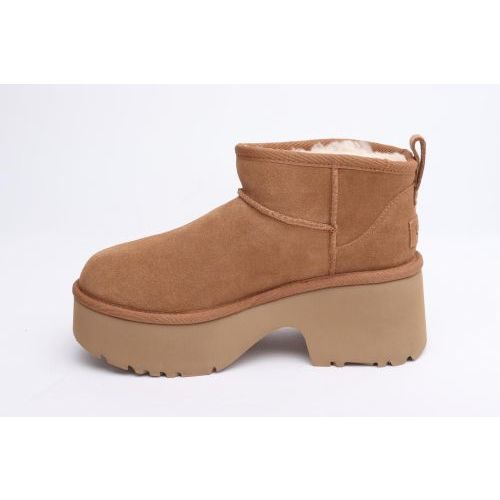 UGG Enkellaars - Boots Cognac dames (Classic Ultra Mini New Heights 1158311 - Classic Ultra Mini New Heights) - Rigi