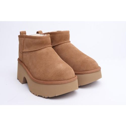 UGG Enkellaars - Boots Cognac dames (Classic Ultra Mini New Heights 1158311 - Classic Ultra Mini New Heights) - Rigi