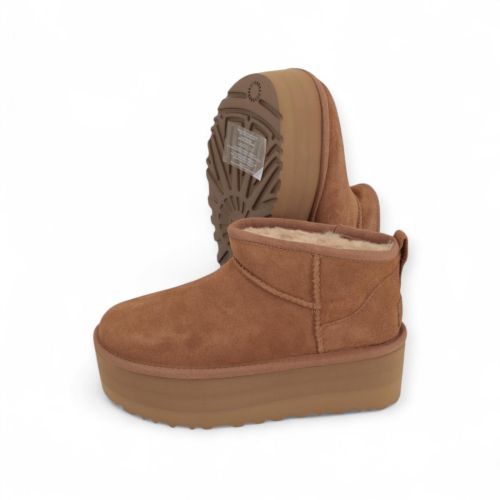 UGG Enkellaars - Boots Cognac dames (Classic Ultra Mini Platform 1135092 - Classic Ultra Mini Platform 11) - Rigi