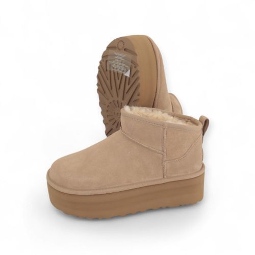 UGG Enkellaars - Boots Zand dames (Classic Ultra Mini Platform 1135092 - Classic Ultra Mini Platform 11) - Rigi