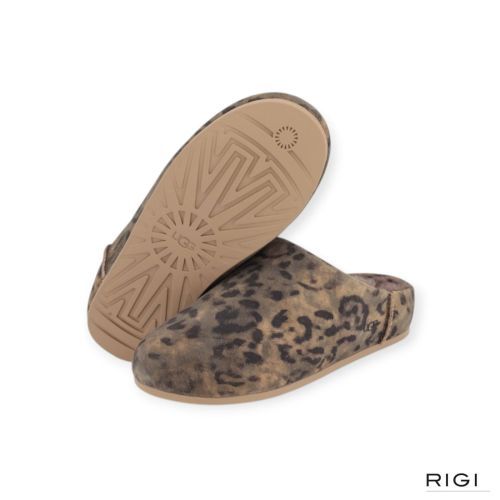 Ugg Elea spotted Slip-on pantoffel in camouflage, cognac suède van UGG voor dames. Ugg Elea spotted Slip-on pantoffel in camouflage, cognac suède van UGG voor dames.