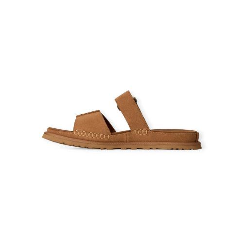 Ugg Goldengaze Slide slipper in chestnut, cognac suède voor dames.