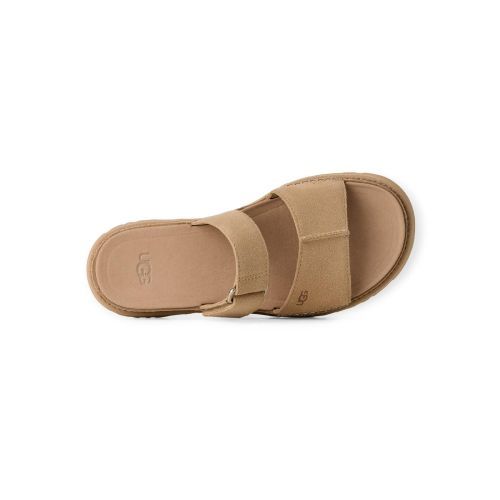 Ugg Goldengaze Slide slipper in MDSD (musterd seed) suède voor dames.