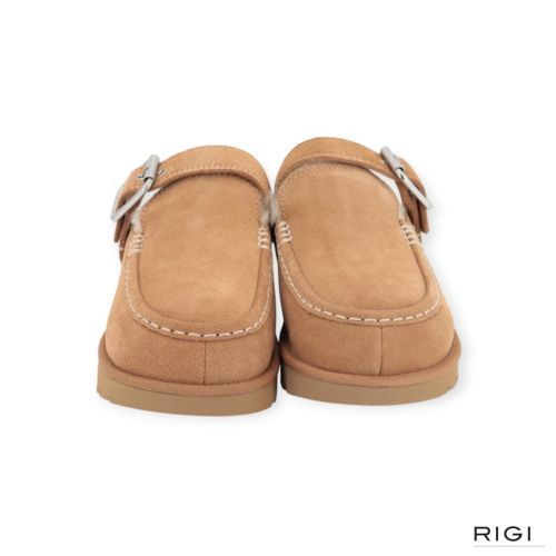 UGG Goldenstar Evelina Clog , pantoffel voor dames in cognac, chestnut suède. 