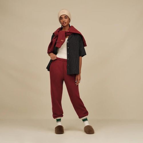 Ugg Jedlyn Varsity Crew 2 pack sokken voor dames in offwit met groen. 
