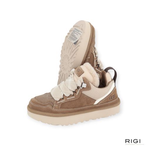 Ugg Lowmel dames sneaker in licht bruin (light bronze) suede.