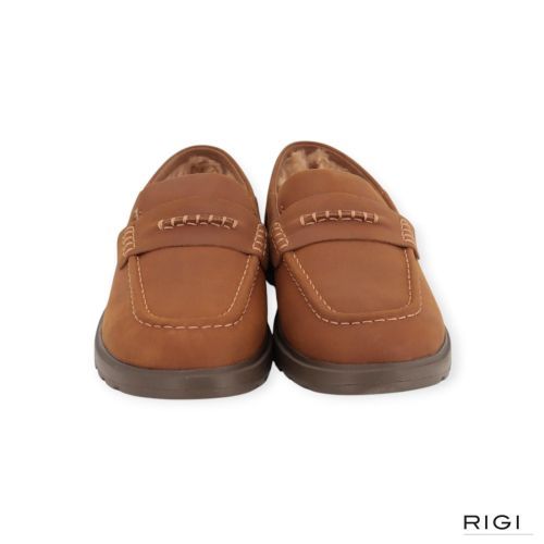 UGG Shep Penny loafer, mocassin – pantoffel in cognac leer voor heren. 