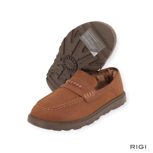 UGG Shep Penny loafer, mocassin – pantoffel in cognac leer voor heren. 