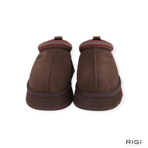 Ugg Tazz II pantoffel voor dames in donkerbruin, dusted cocao suède voor dames. 
