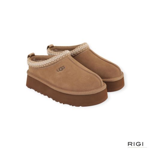 Ugg Tazz II pantoffel voor dames in lichtbruin, light bronze suède voor dames. 
