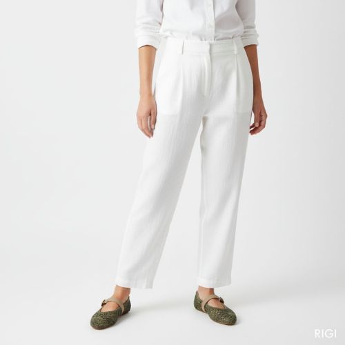 Valentina ballerina in groen geweven leer voor dames. Valentina ballerina in groen geweven leer voor dames.