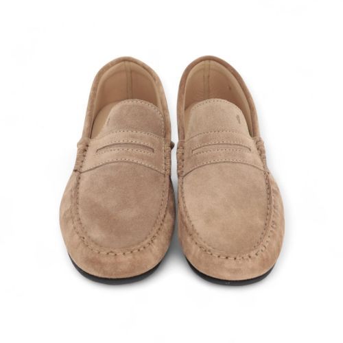 Van Bommel heren mocassin / loafer sand suede leer.