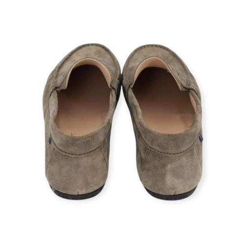 Van Bommel heren mocassin / loafer groen suede leer.