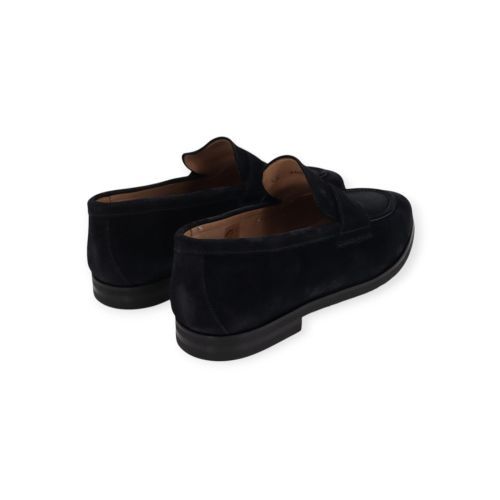 Van Bommel Reda 02.03 heren mocassin in blauw suede.