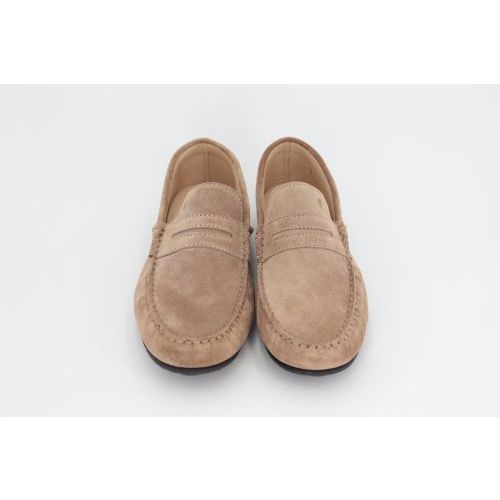 Van Bommel heren mocassin / loafer sand suede leer.