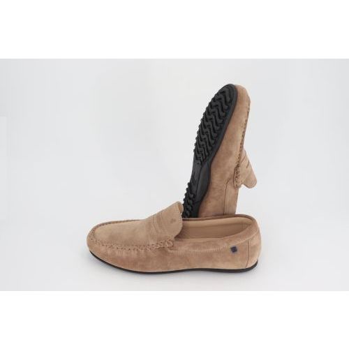 Van Bommel heren mocassin / loafer sand suede leer.