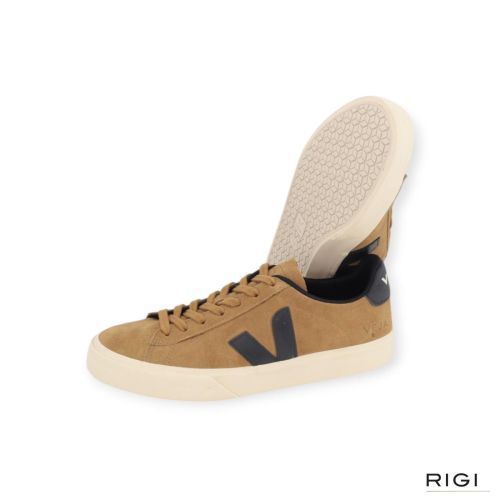 Veja Campo sneaker in cognac suède voor heren. 