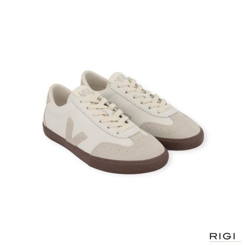 Veja Volley O.T leather in offwit leer / suède voor dames. 