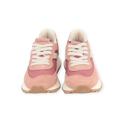 Verbenas Clodette dames sneaker in het roze suede.