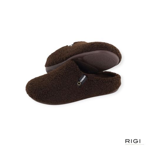 Verbenas Eagle Nairobi pantoffel in bruin wol voor heren. 