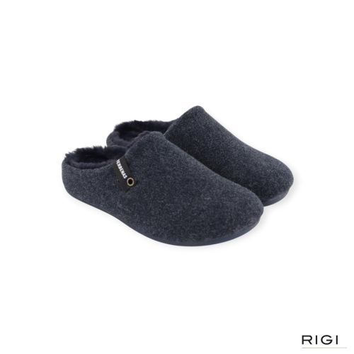 Verbenas Eagle Picos pet tone pantoffel in blauw stof voor heren.