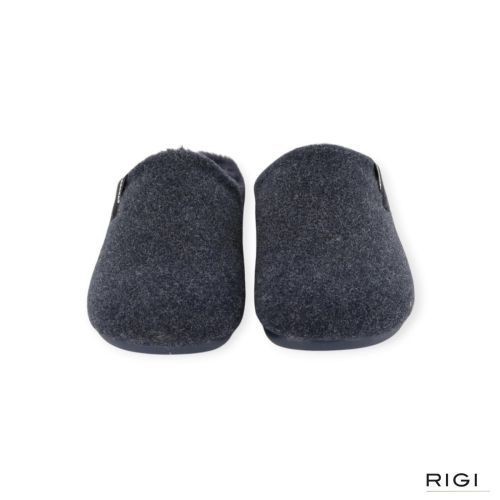Verbenas Eagle Picos pet tone pantoffel in blauw stof voor heren.