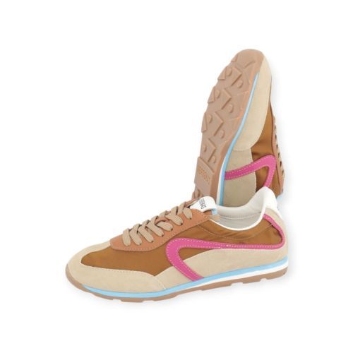 Verbenas Jamaica Pietra dames sneaker in cognac leer met beige suede. Verbenas Jamaica Pietra dames sneaker in cognac leer met beige suede.