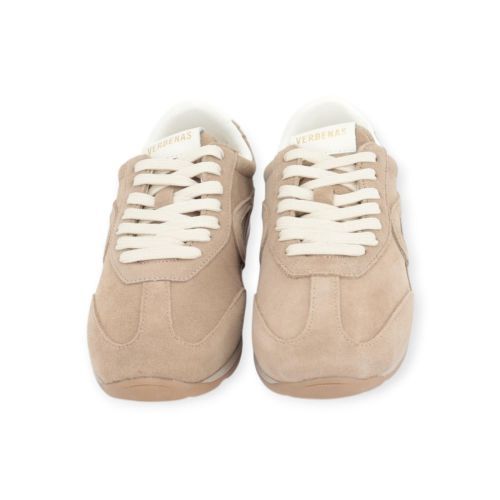 Verbenas Jamaica Serraje dames sneaker in beige suede.