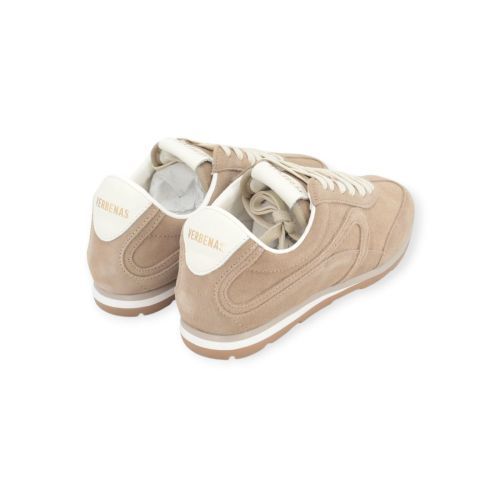 Verbenas Jamaica Serraje dames sneaker in beige suede.