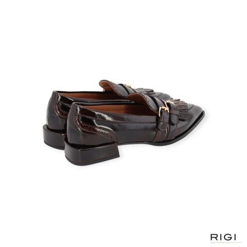 Via Vai Jazz Lucy mocassin voor dames in bruin lakleer. Via Vai Jazz Lucy mocassin voor dames in bruin lakleer.