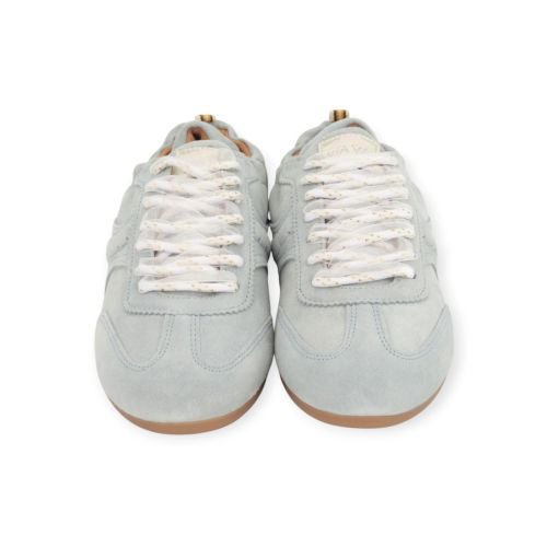 Via Vai June Haylee dames sneaker in licht blauw suede.