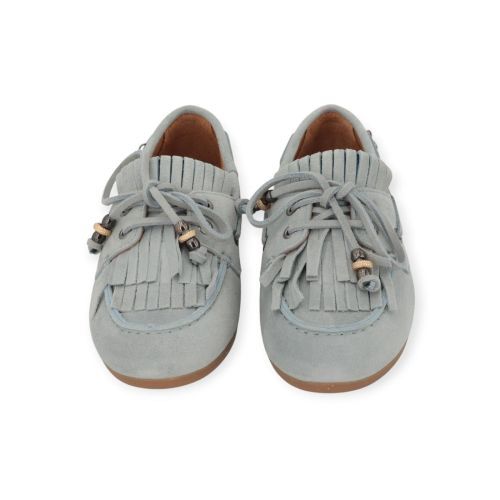 Via Vai June Loua mocassin in licht blauw suède voor dames. 