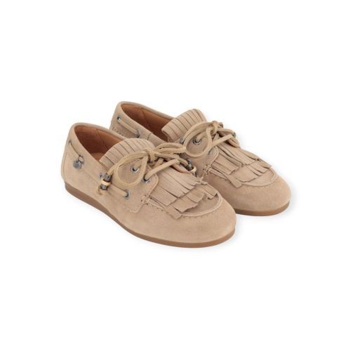 Via Vai June Loua mocassin in zand suède voor dames. 