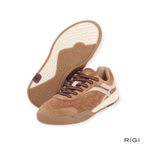 Via Vai Kris Dante sneaker in cognac suède voor dames. 