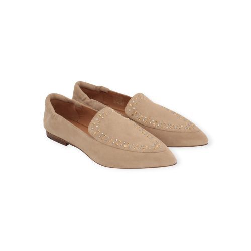 Via Vai Lola Gabriel mocassin in sand suède voor dames. 