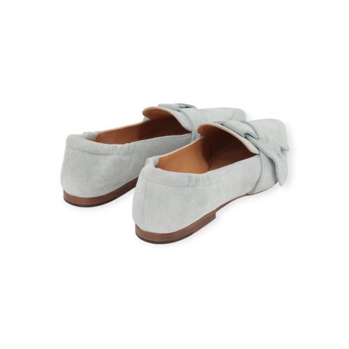 Via Vai Lola Rayne mocassin in lichtblauw suède voor dames.