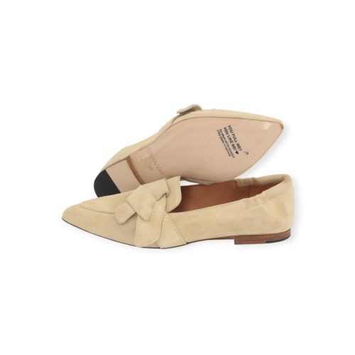 Via Vai Lola Rayne mocassin in lichtgeel suède voor dames.
